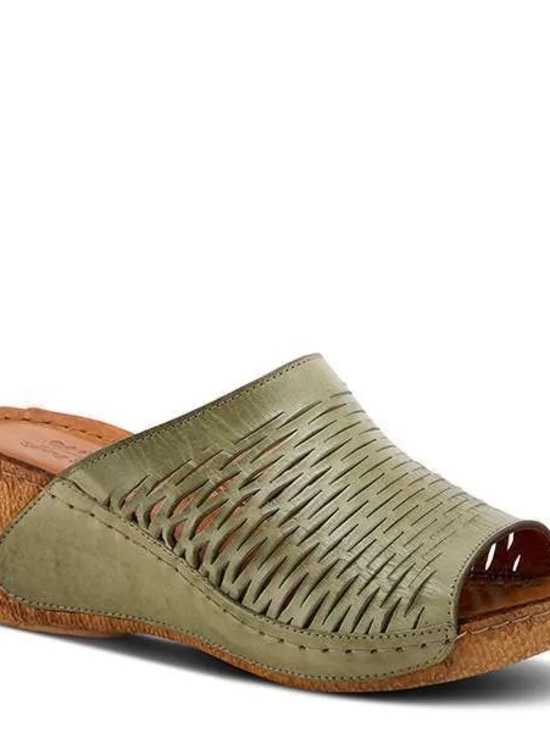 Spring Step Shoes - Olive Wedge